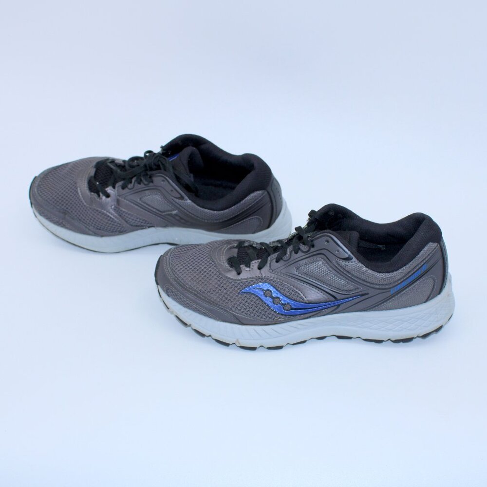Saucony Men's Gray and Blue Running Sneakers